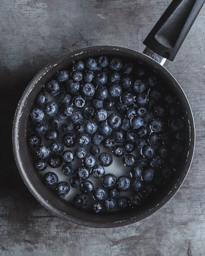Blueberry Lavender Earl Grey Syrup- step 1